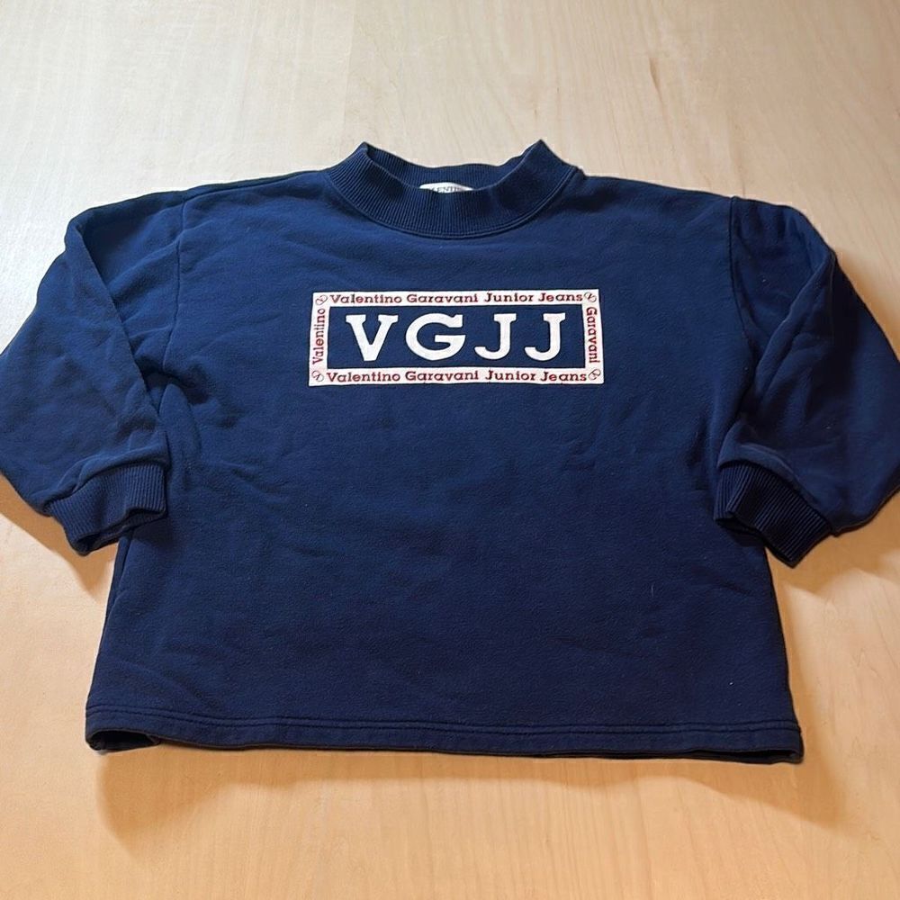 Vintage Y2K Valentino Garavani Junior Jeans VGJJ Sweatshirt Crewneck Size 120/S‎